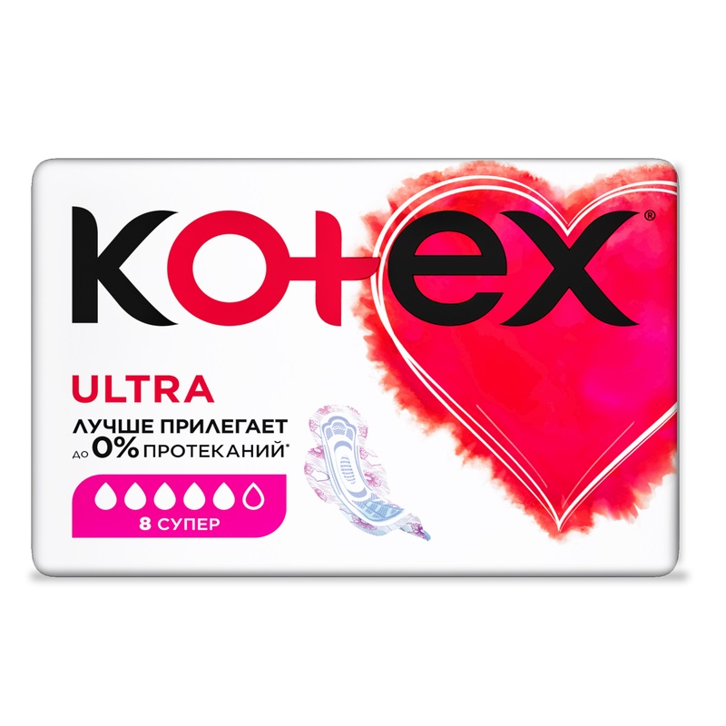 

Kotex Ultra Прокладки гигиенические Супер 8 шт