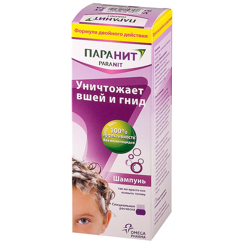 

Паранит Шампунь 200 мл + расческа