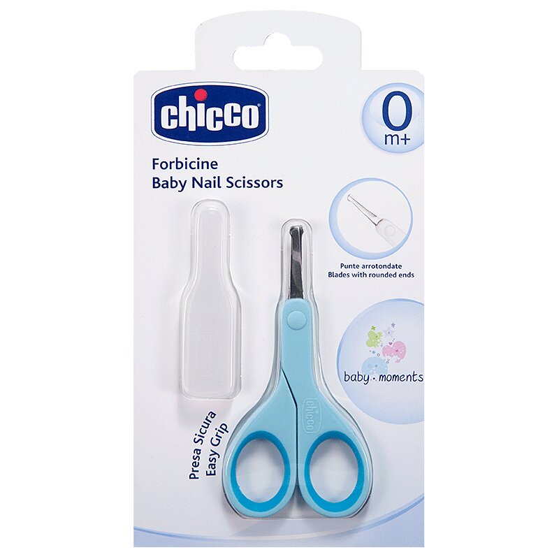 Chicco Ножницы с закругленными концами голубые snip snap ножницы парихмахерские классические