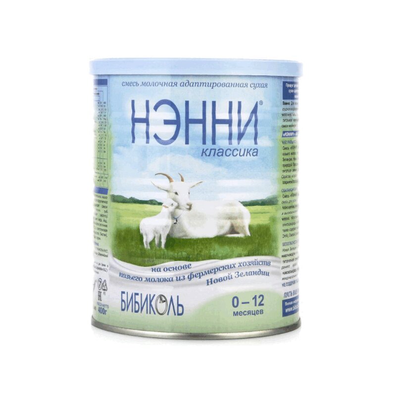 

Нэнни смесь сух.мол. на козьем молоке с рождения 400 г