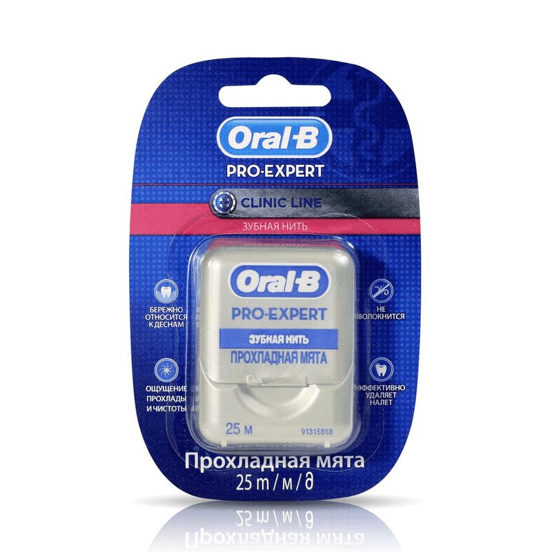 

Oral-B Про Эксперт Клиник Нить зубная Мята 25 м