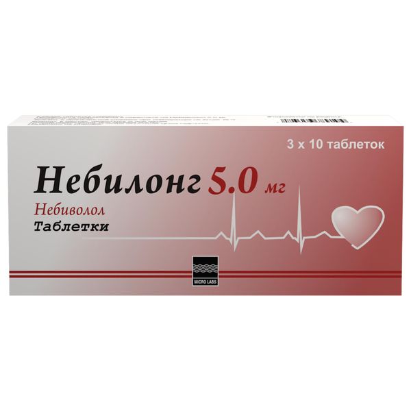 Изображение товара Небилонг таблетки 5 мг 30 шт