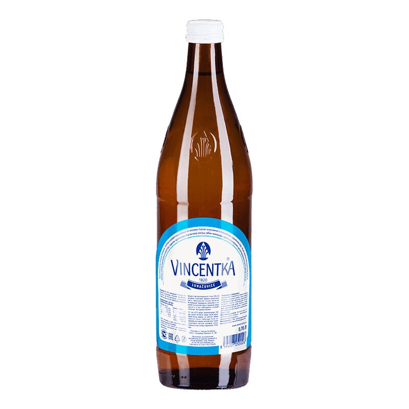 Изображение товара Минеральная вода Винсентка 0,7л натуральная лечебная чешская вода