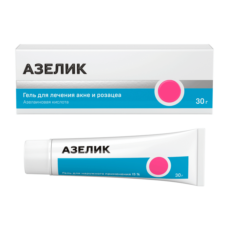 

Азелик 15% гель для наружного применения 30 г