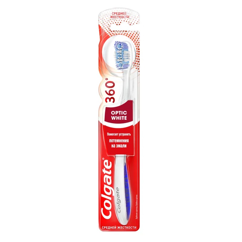 

Colgate 360 Optic White Зубная щетка Средняя жесткость