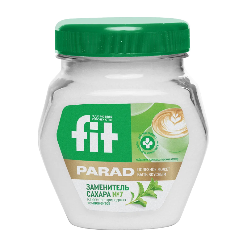 Изображение товара FitParad №7 Заменитель сахара экстракт стевии и эритрит 180 г