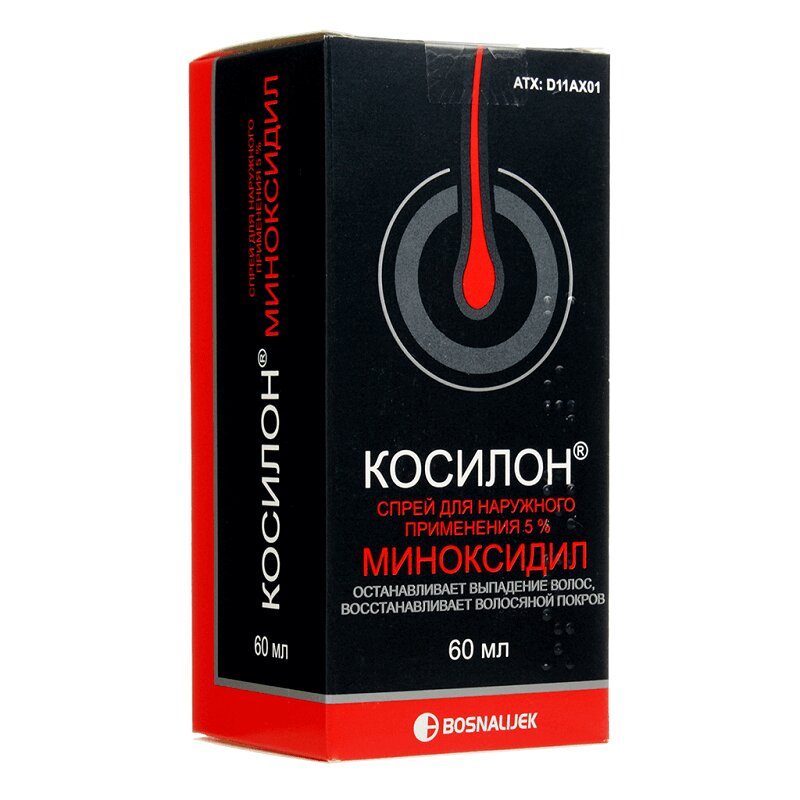 Изображение товара Косилон 5% спрей для роста волос у мужчин и женщин 60 мл