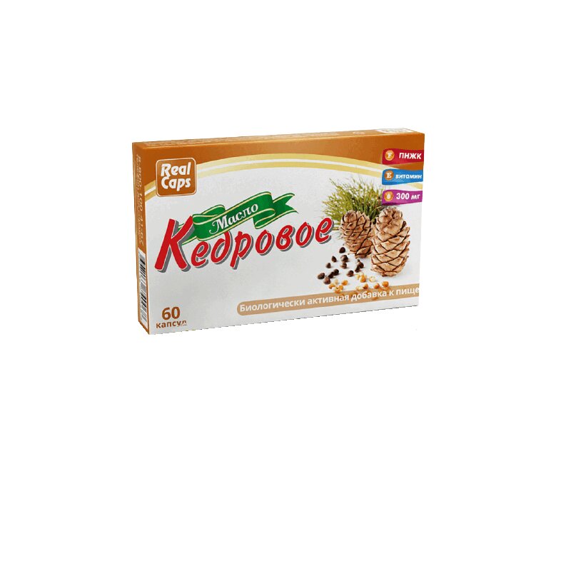 

RealCaps Кедровое масло капсулы 60 шт
