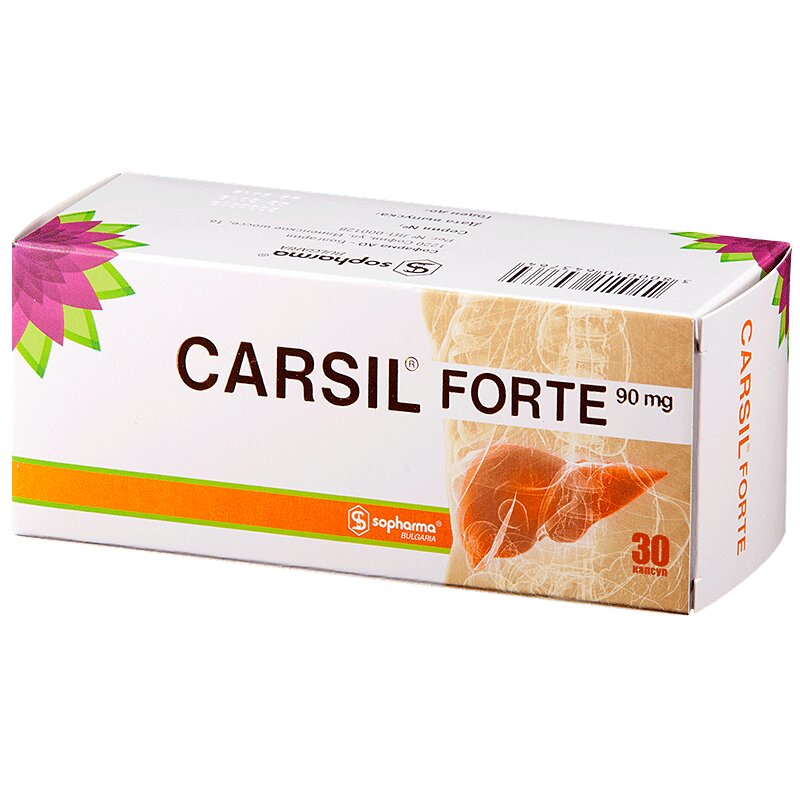 Карсил Форте капсулы 90 мг 30 шт карсил форте капс 90мг 30