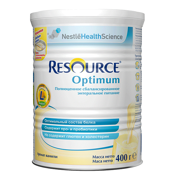Ресурс Оптимум полноценная смесь 400 г кальций d3 здоровые суставы со вкусом апельсина 100 жевательных таблеток