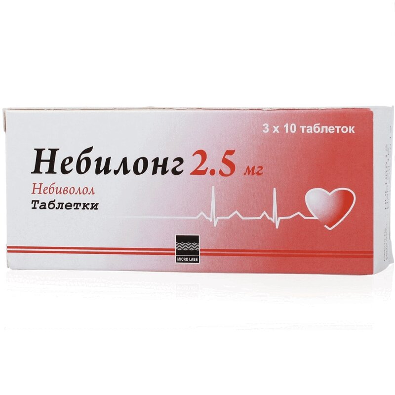 Изображение товара Небилонг 2,5 мг таблетки 30 шт