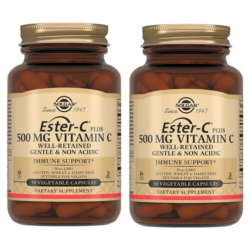 Изображение товара Набор 2Х Solgar Эстер-С Витамин С 500 мг капсулы 50 шт для поддержки иммунитета