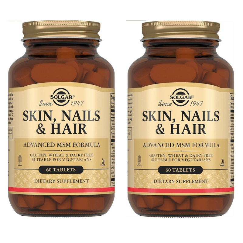Изображение товара Набор 2Х Solgar Кожа ногти волосы таблетки 60 шт для красоты и здоровья