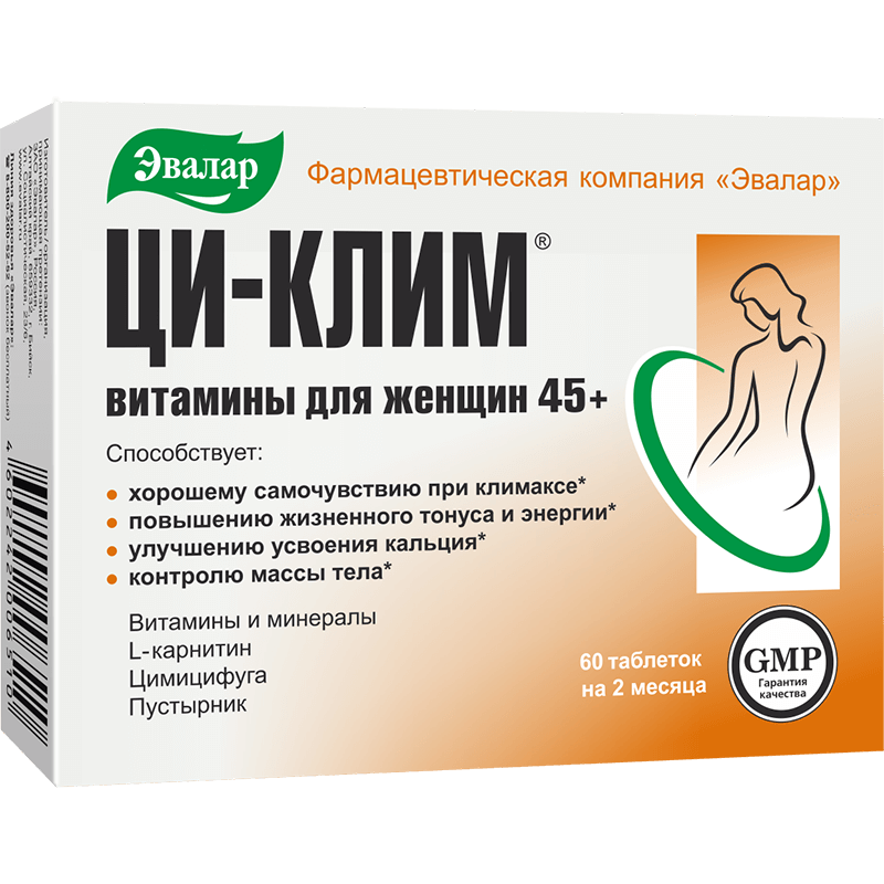 

Ци-Клим Витамины для женщин 45+ таблетки 60 шт