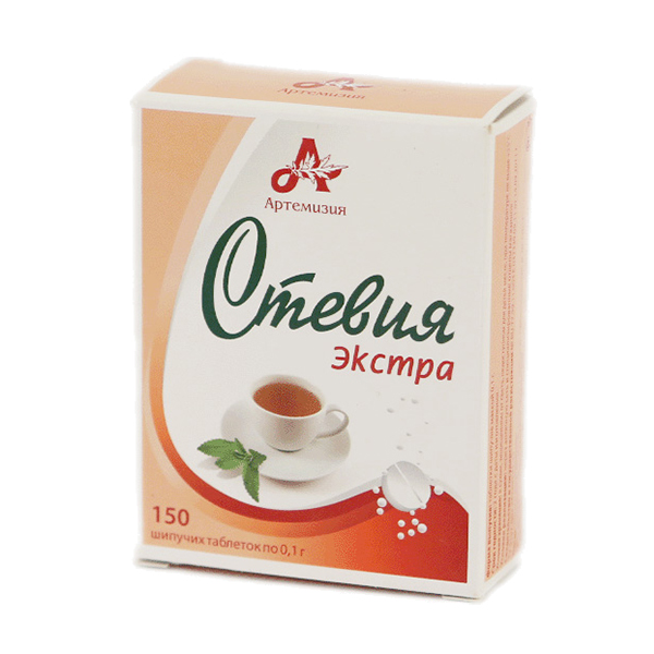 Изображение товара Стевия Экстра таблетки шипучие 150 шт натуральный заменитель сахара
