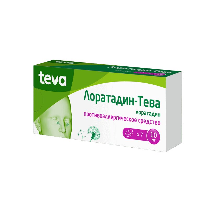 Лоратадин-Тева таблетки 10 мг 7 шт кселтабин тева капецитабин таблетки 150мг 60