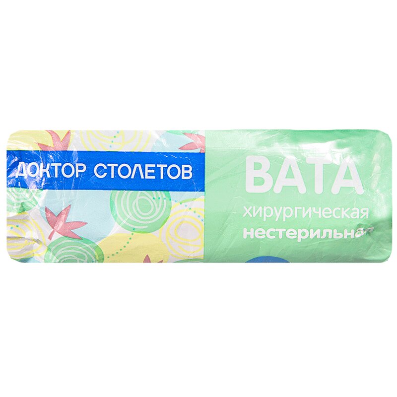 

Доктор Столетов Вата мед хирург н/стер 50г