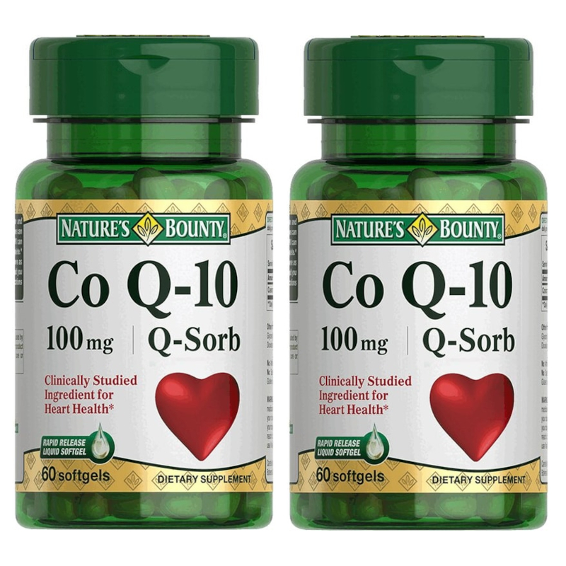 Изображение товара Набор 2Х Nature's Bounty Коэнзим Q10 100 мг капсулы 60 шт - поддержка сердца и энергии
