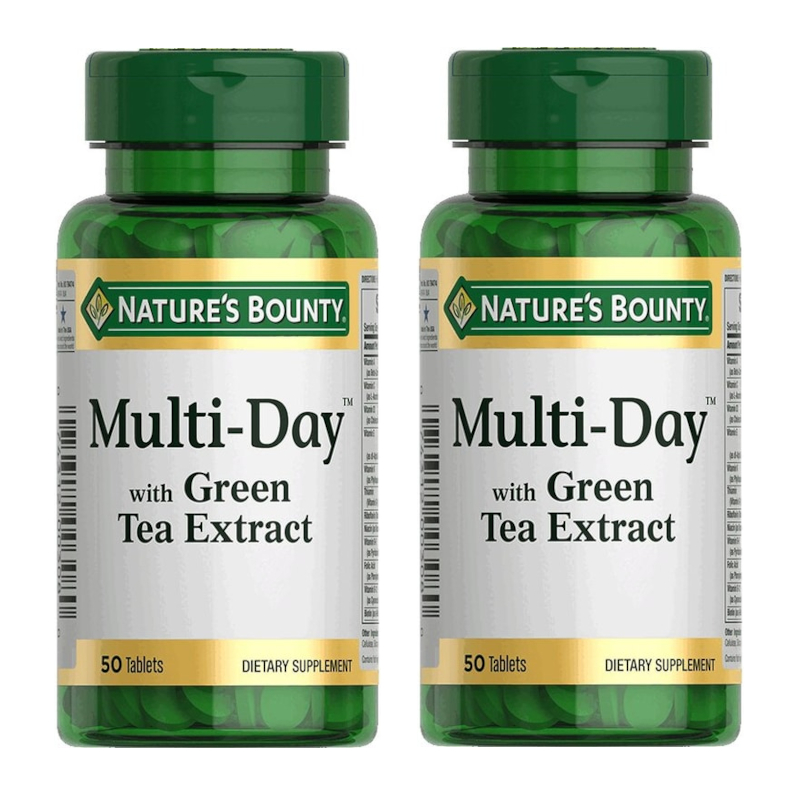 Изображение товара Набор 2Х Nature's Bounty Мультидэй с экстрактом зеленого чая таблетки 50 шт
