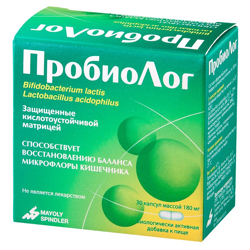 

ПробиоЛог капсулы 180 мг 30 шт