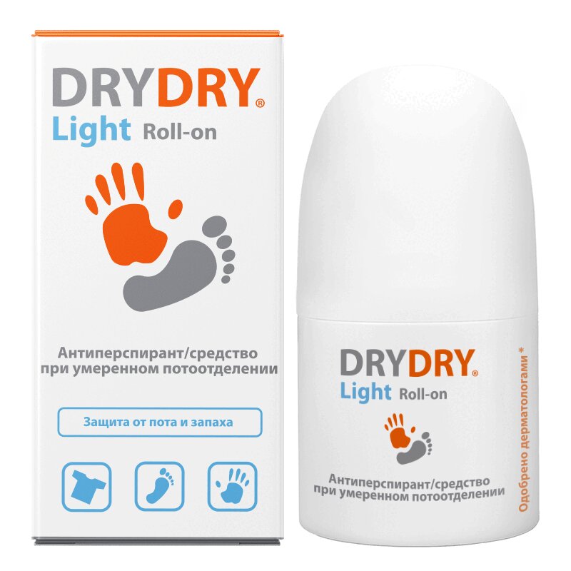 Изображение товара Dry Dry Лайт средство от потоотделения 50 мл - надежная защита
