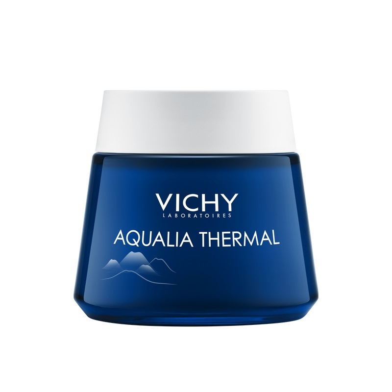 Vichy Аквалия Термаль Маска-уход интенсивно увлажняющая ночная 75 мл маска для поврежденных волос repair mask dewal cosmetics