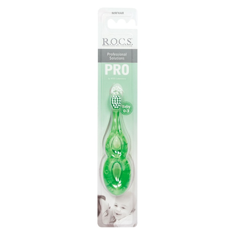

R.O.C.S. PRO Baby Зубная щетка для детей 0-3 лет мягкая цвет в ассортименте 1 шт
