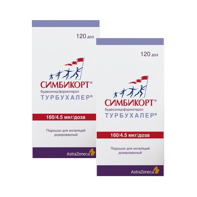 Изображение товара Симбикорт Турбухалер 160 мкг+4,5 мкг порошок для ингаляций 120 доз