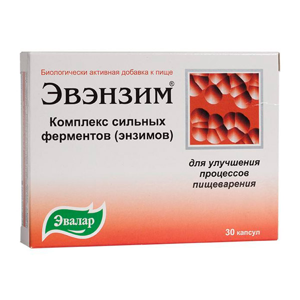 

Эвэнзим комплекс сильных ферментов капс. №30