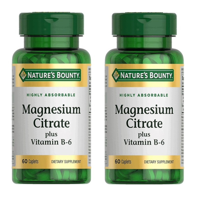 Изображение товара Набор 2Х Nature's Bounty Цитрат магния с витамином В-6 таблетки 60 шт