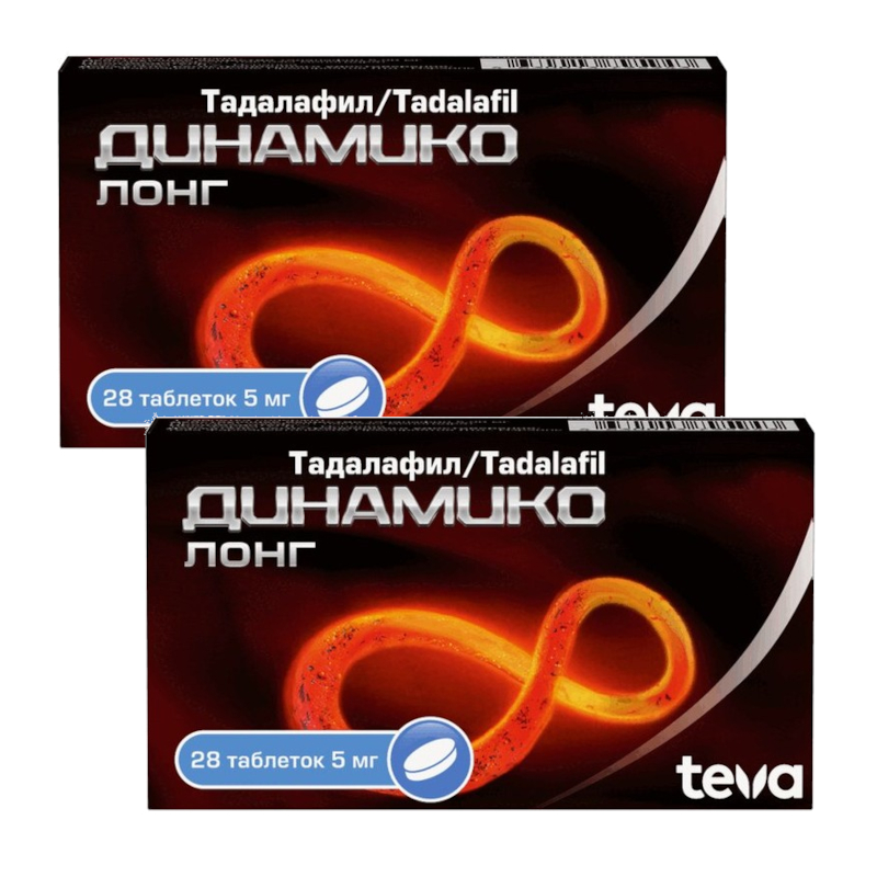 Изображение товара Динамико Лонг 5 мг таблетки 28 шт для повышения потенции Израиль