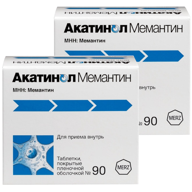 Изображение товара Набор 2Х Мемантин 10 мг таблетки 90 шт немецкое качество