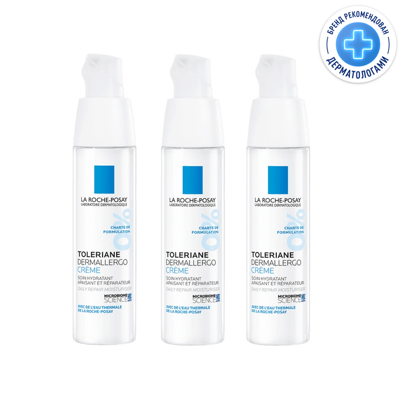 Изображение товара Набор кремов La Roche-Posay Toleriane Dermallergo 3 шт по 40 мл для чувствительной кожи