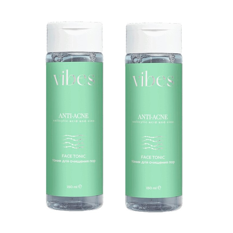 Изображение товара Vibes Тоник для очищения пор 150 мл набор 2 шт эффективное увлажнение