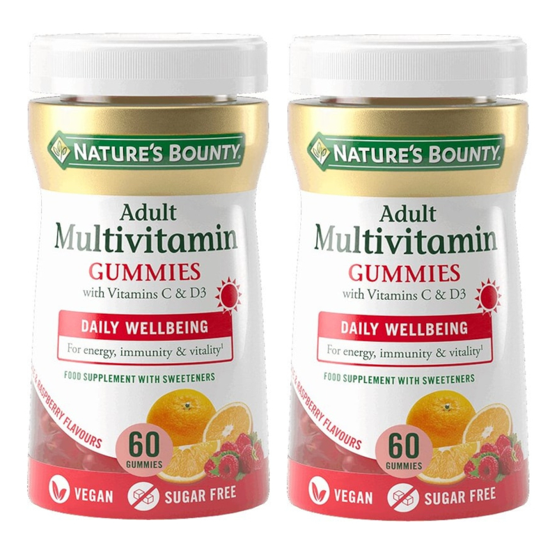 Изображение товара Мультивитамины для взрослых Nature's Bounty жевательные пастилки 60 шт