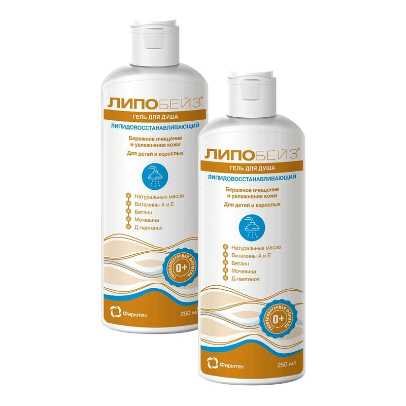 Изображение товара Гель для душа ИнтелБио Липидовосстанавливающий 250 мл