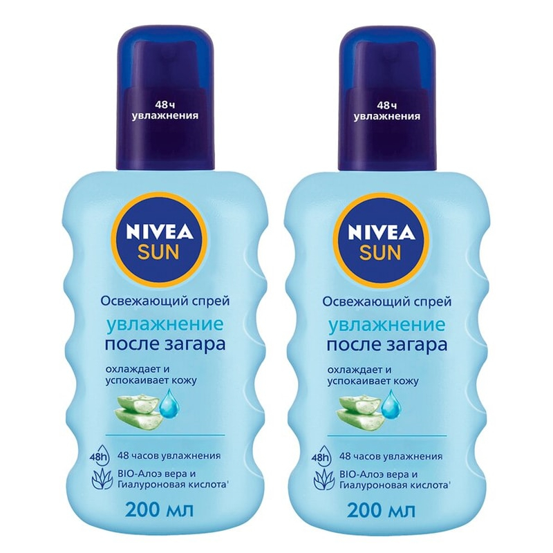 Изображение товара Косметика Nivea Увлажняющий спрей для тела после загара 200 мл