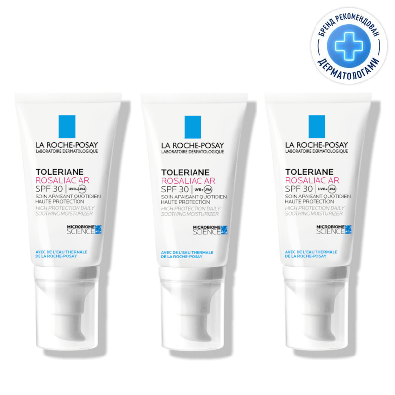 Изображение товара Набор 3Х La Roche-Posay Toleriane Rosaliac AR Крем увлажняющий SPF 30 40 мл