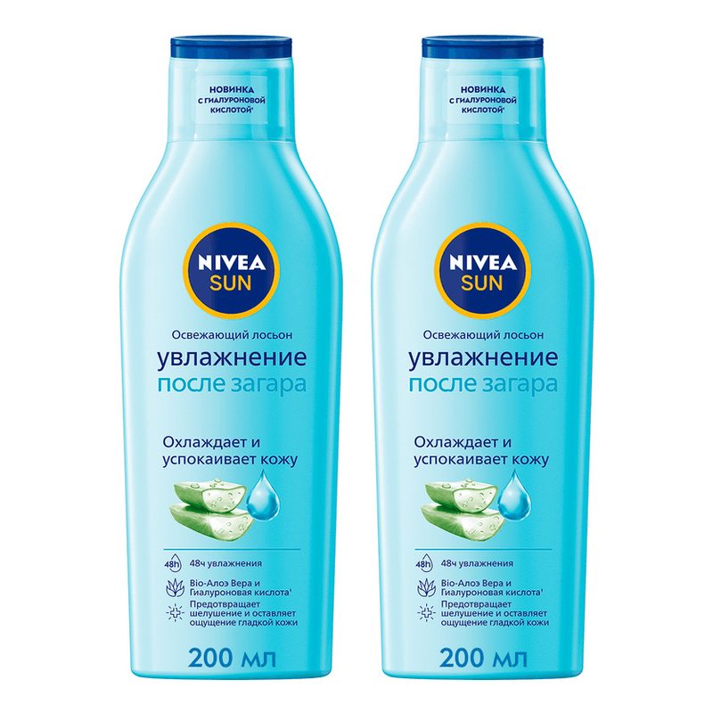 Изображение товара Набор лосьонов для тела Nivea Увлажнение после загара, 200 мл, 2 шт