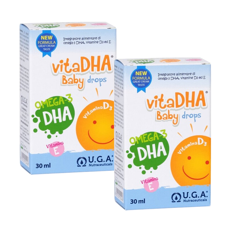 Изображение товара Набор 2Х VitaDHA Baby капли для детей с 3 лет 30 мл Италия