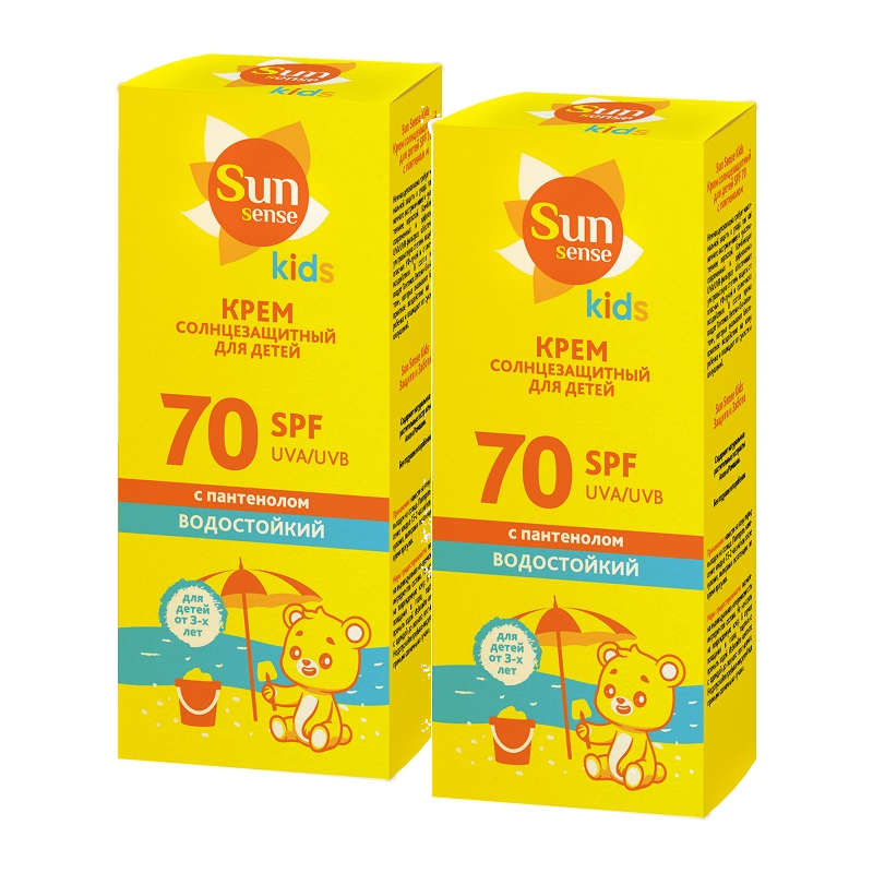 Изображение товара Набор 2Х Sun Sensе Kids Крем детский солнцезащитный водостойкий SPF 70 50 мл