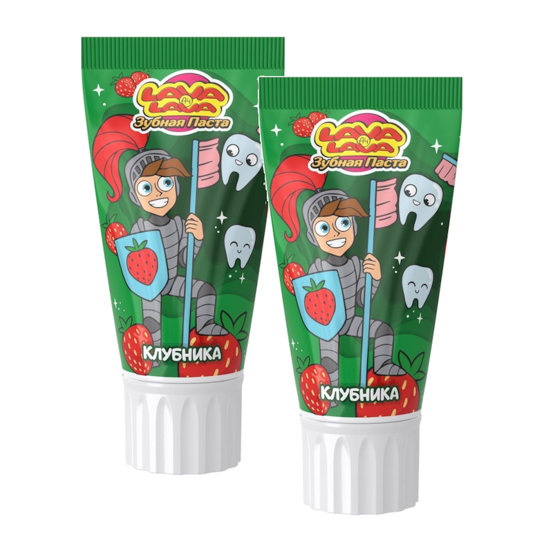 Изображение товара Набор 2Х Lava Lava зубная паста для детей 6-14 лет Клубника 50 мл