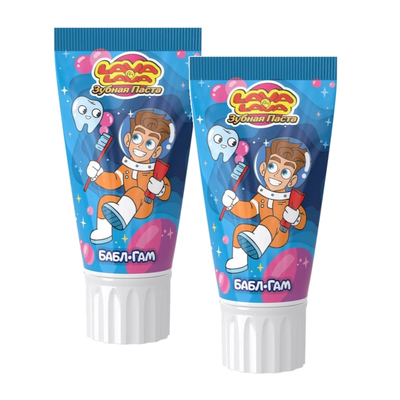 Изображение товара Набор 2Х Lava Lava зубная паста для детей 6-14 лет Бабл-Гам 50 мл