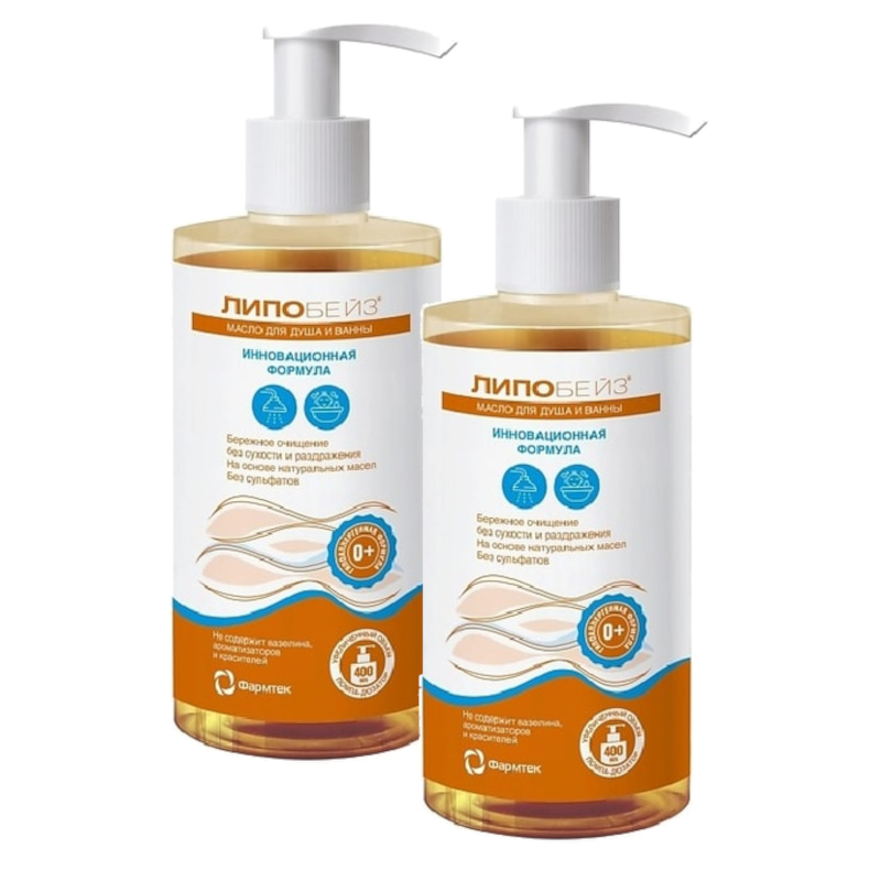 Изображение товара Набор 2Х Липобейз Масло для душа и ванны 400 мл