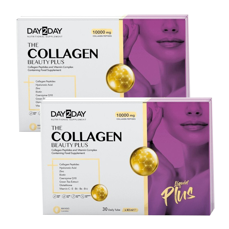 Изображение товара Набор жидкого коллагена 2х Orzax Day2Day Beauty Plus 10000 мг Манго