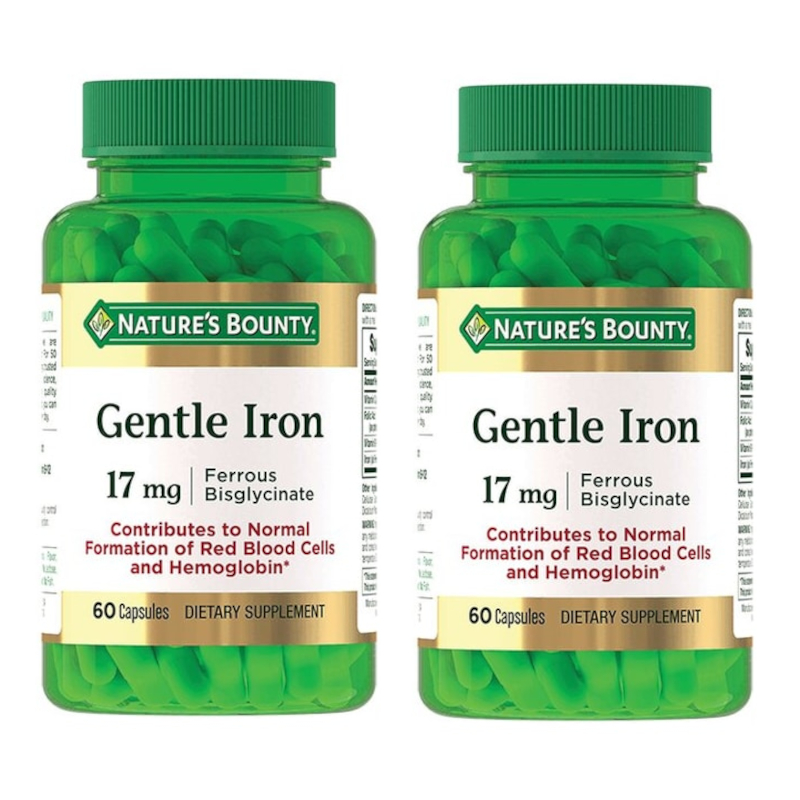 Изображение товара Набор 2Х Nature's Bounty Легкодоступное железо 17 мг капсулы 60 шт