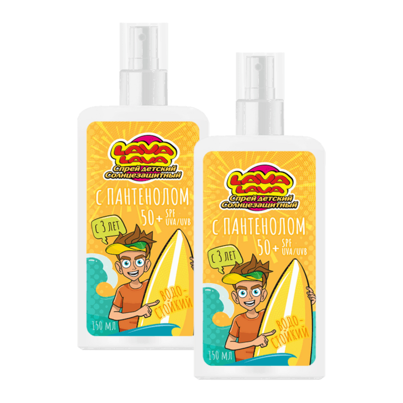 Изображение товара Набор 2Х Лава Лава солнцезащитный спрей детский SPF 50+ 150 мл для чувствительной кожи