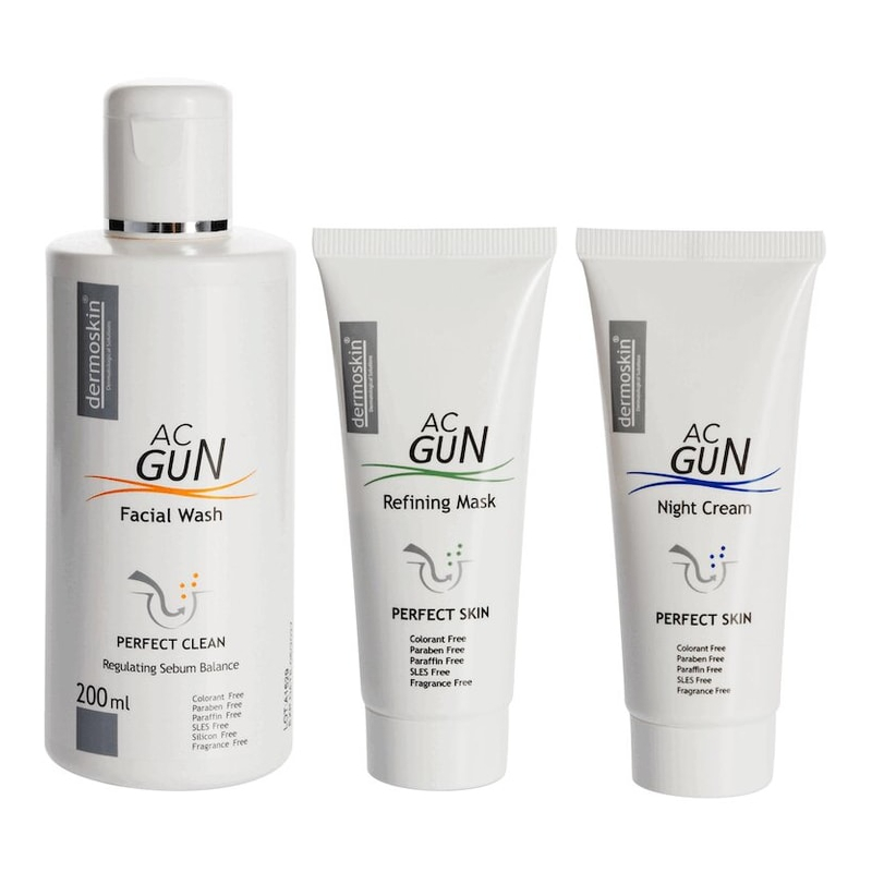 Изображение товара Дермоскин AC Gun Набор очищающих средств для проблемной кожи 3 предмета