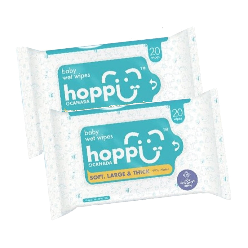 Изображение товара Влажные салфетки Hoppi для детей 20 шт Изображение товара Влажные салфетки Hoppi для детей 20 шт