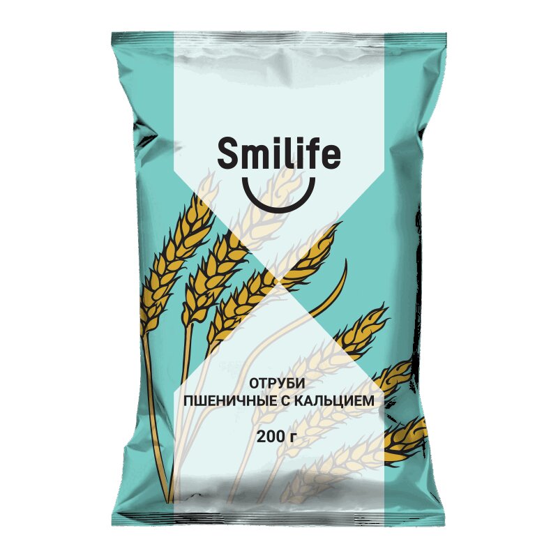 Изображение товара Smilife Отруби хрустящие пшеничные с кальцием 200 г